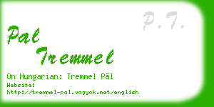 pal tremmel business card